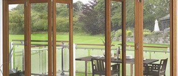 Oak Veneer Folding Doors